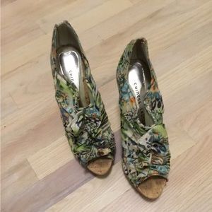 Chinese Laundry colorful heels size 8